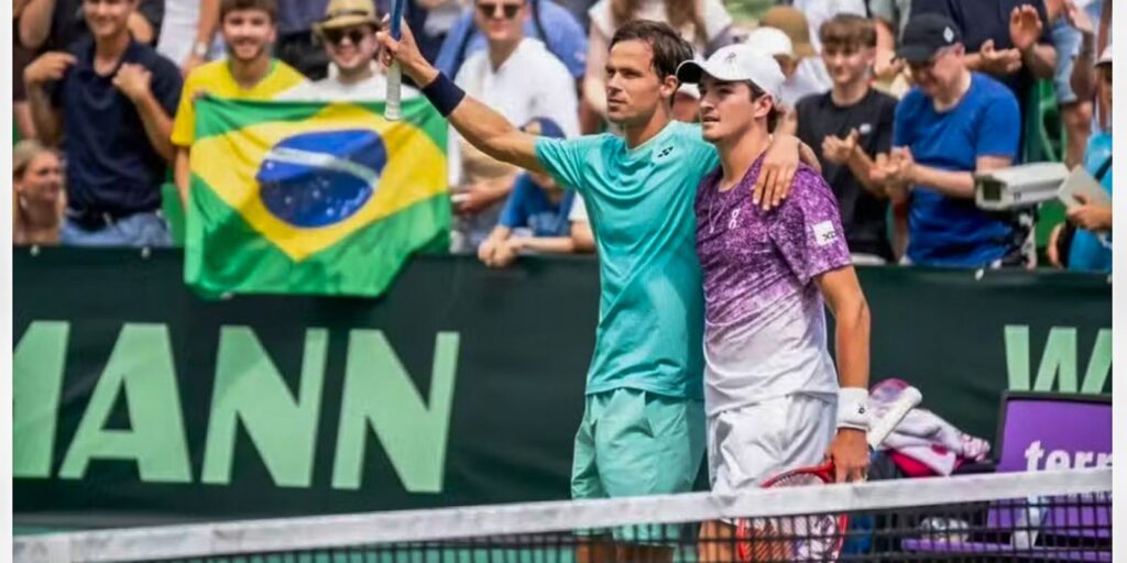 João Fonseca e Altmaier conquistam vice-campeonato nas duplas do ATP 500 de Halle