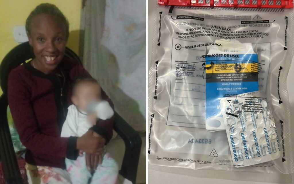 suspeita de dar clonazepam, medicamento de uso controlado, aos três filhos, entr