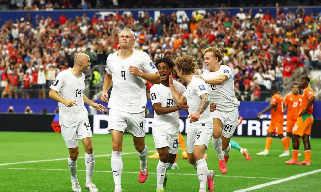 Haaland decide, Noruega avança e reedita duelo histórico contra o Brasil nas oitavas
