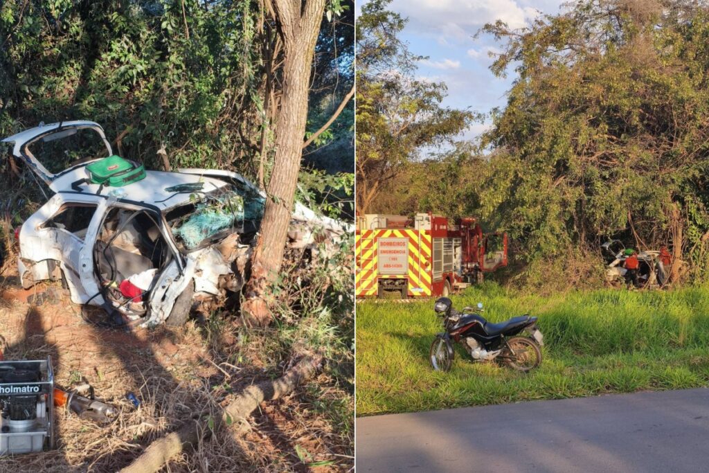 Acidente fatal em vicinal de Panorama deixa um morto e dois feridos graves