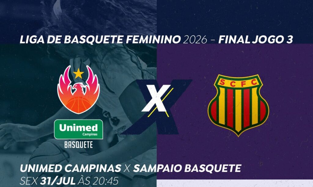Basquete feminino: TV Brasil transmite jogo decisivo da LBF 2026 entre Unimed Campinas e Sampaio Basquete