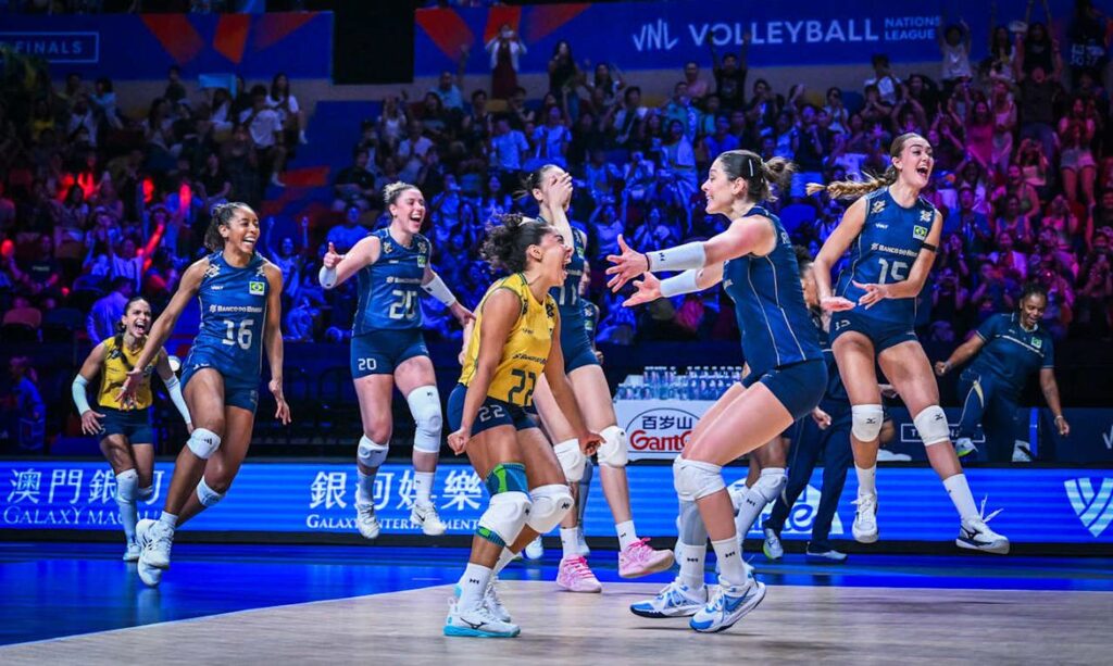 Brasil supera Itália em virada emocionante e busca título inédito na Liga das Nações