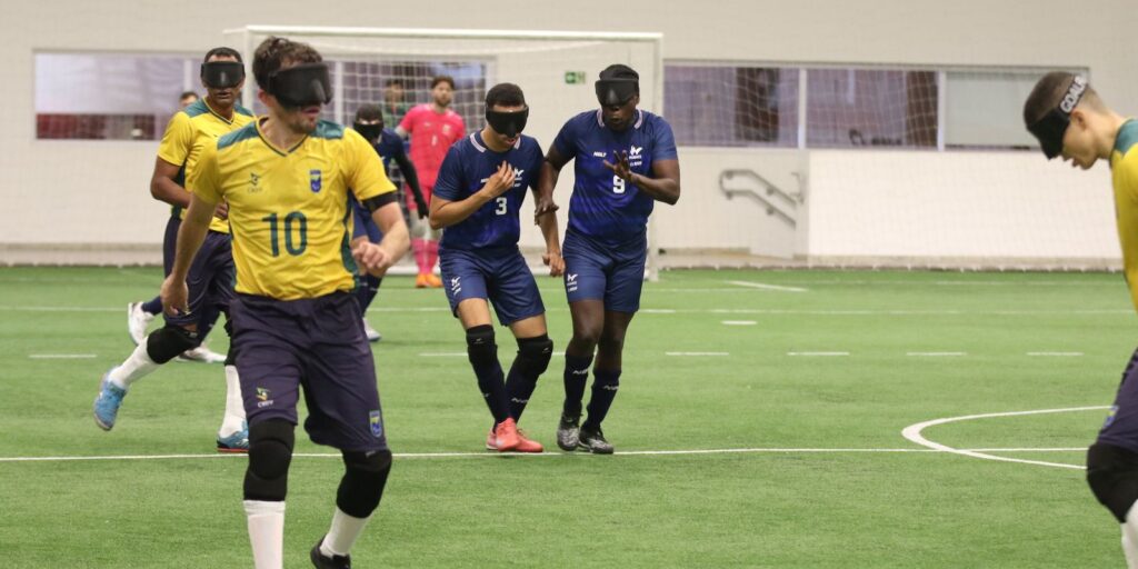 Seleção brasileira de futebol de cegos inicia trajetória nos Jogos Parasul-americanos