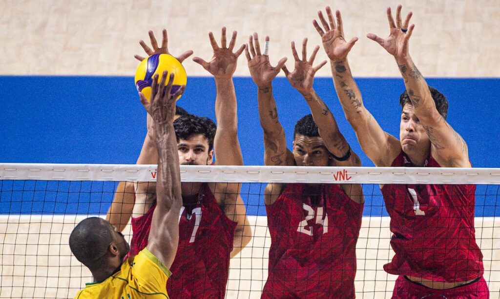 Seleção masculina de vôlei do Brasil perde para os EUA e se complica na Liga das Nações