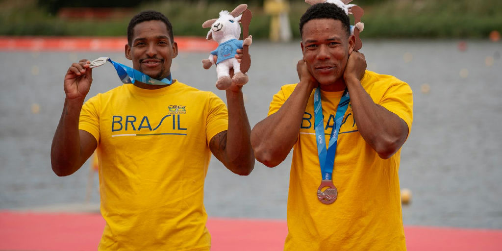 Brasil conquista prata com Jacky Godmann e Gabriel Nascimento no Mundial de Canoagem