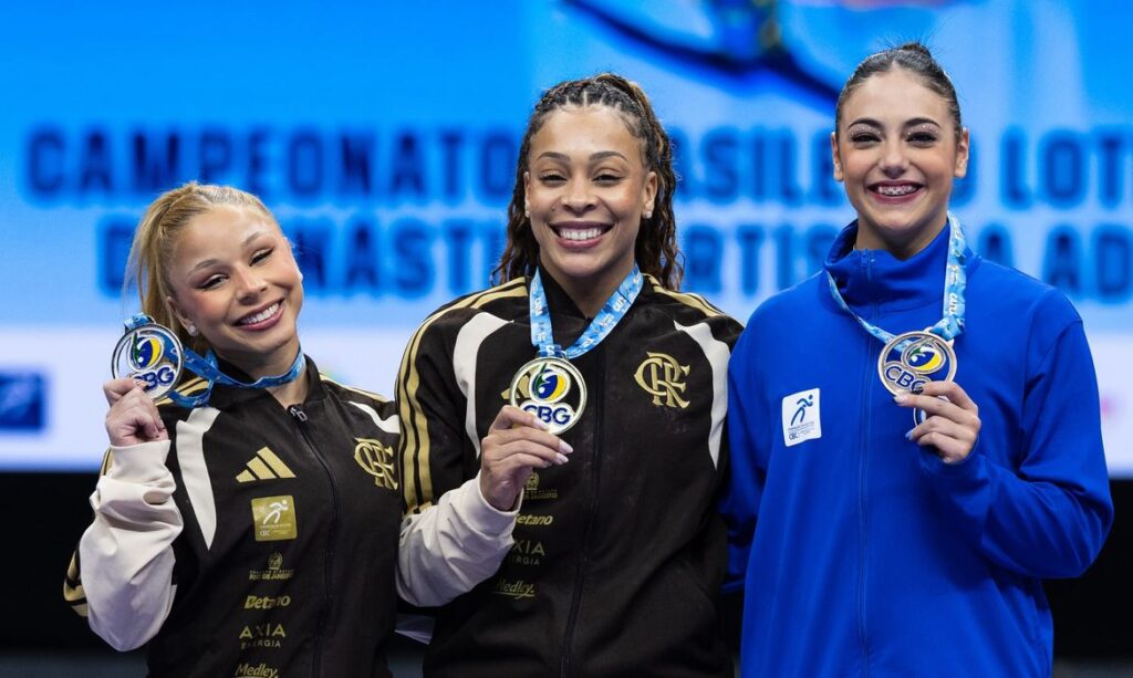 Dupla Lorrane e Caio brilha com ouro no Brasileiro de Ginástica