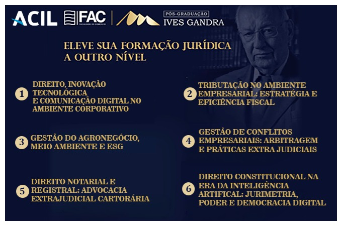 Faculdade do Comércio e Ives Gandra lançam pós-graduação com foco em direito e inovação