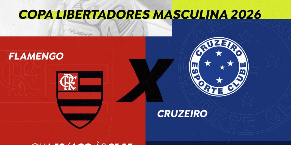 Libertadores 2026: Flamengo e Cruzeiro em duelo decisivo com transmissão da Rádio Nacional