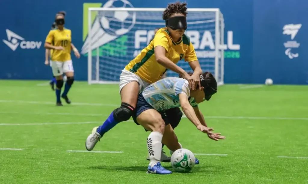 Brasil conquista vice-campeonato na Copa América de futebol de cegas em São Paulo