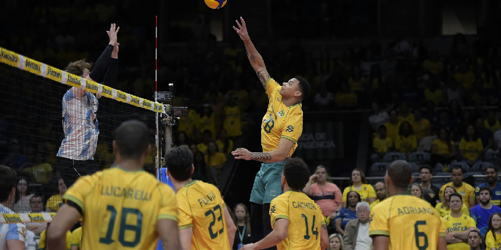 Brasil garante vaga olímpica em Los Angeles 2028 com vitória no Sul-americano de vôlei