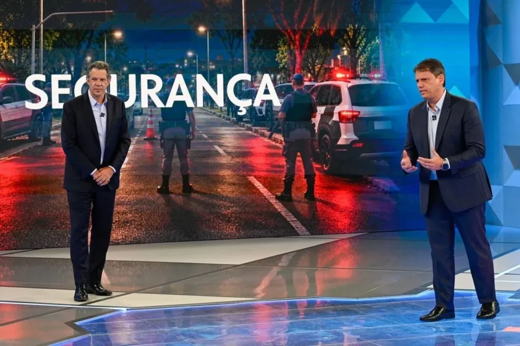 Debate na Globo: Tarcísio e Haddad confrontam visões para o futuro de São Paulo