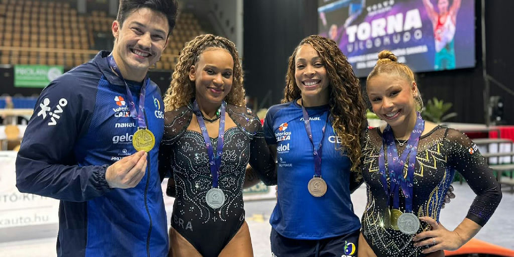 Ginástica brasileira conquista seis medalhas e brilha na Copa do Mundo da Hungria
