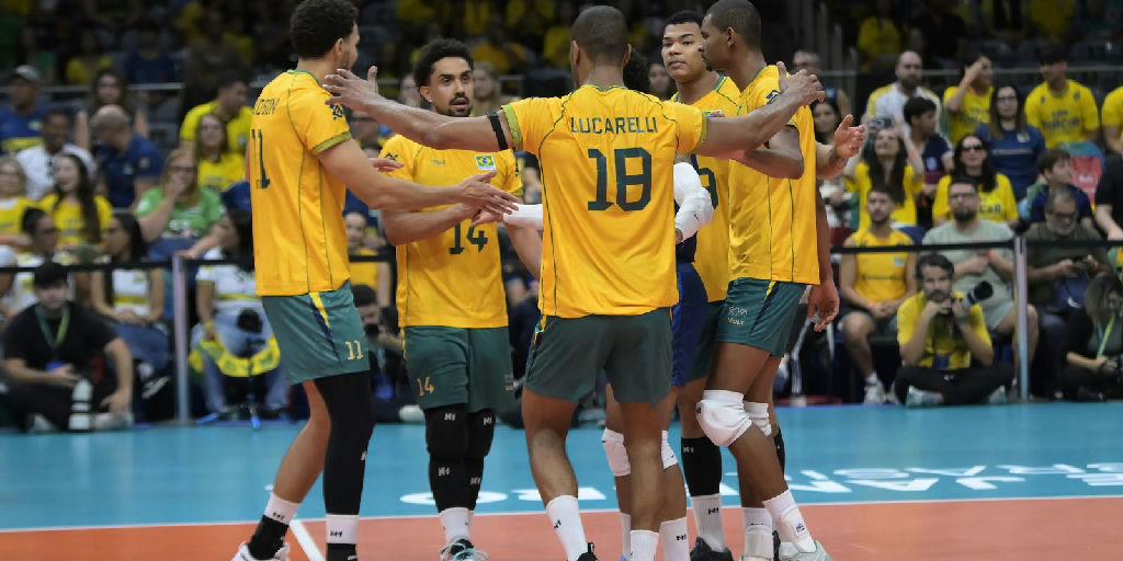 Seleção brasileira de vôlei masculino garante vaga no Mundial de 2027 após vitória sobre a Venezuela