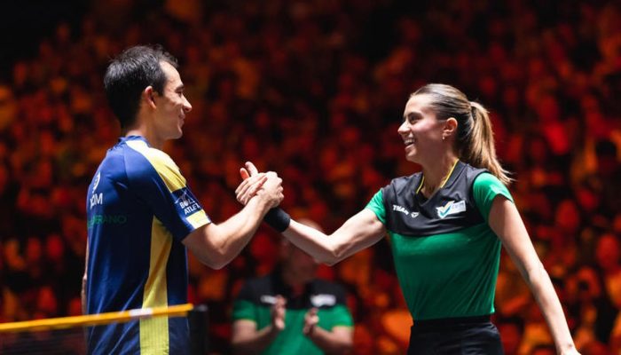 Brasileiros Hugo Calderano e Bruna Takahashi chegam à final do WTT Star Contender em São Paulo