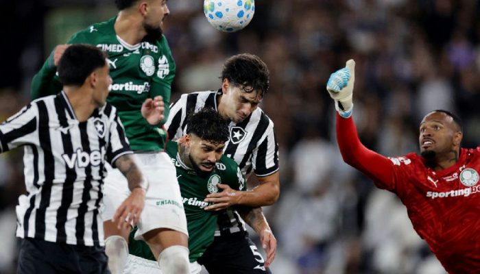 Empate entre Botafogo e Palmeiras consolida Flamengo na liderança do Brasileirão