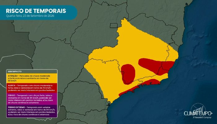 Frente fria inaugura a primavera com alerta de temporais e El Niño em São Paulo