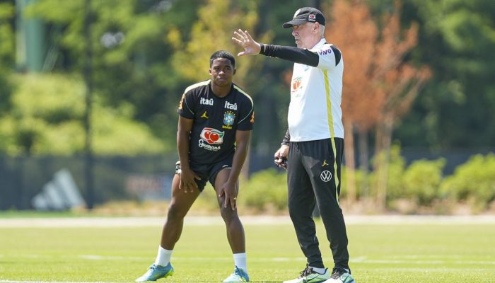 Técnico Ancelotti confirma mudanças no Brasil para jogo com Haiti e adia decisão sobre Endrick