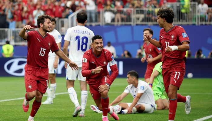 Cristiano Ronaldo entra para a história com gols em seis Copas e Portugal goleia Uzbequistão