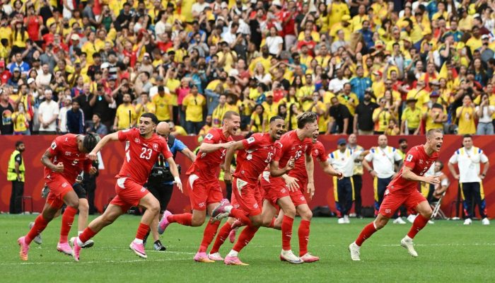 Suíça elimina Colômbia nos pênaltis e quebra jejum de 72 anos na Copa