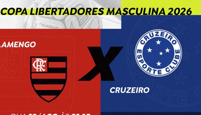 Libertadores 2026: Flamengo e Cruzeiro em duelo decisivo com transmissão da Rádio Nacional