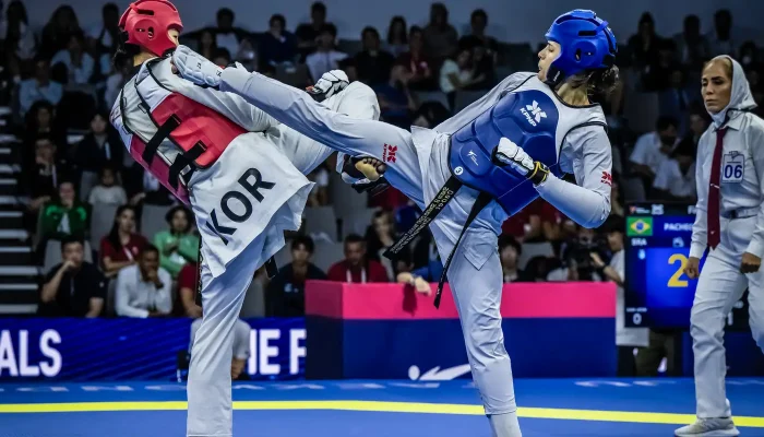 Maria Clara Pacheco consolida domínio mundial no taekwondo com novo ouro em Muju