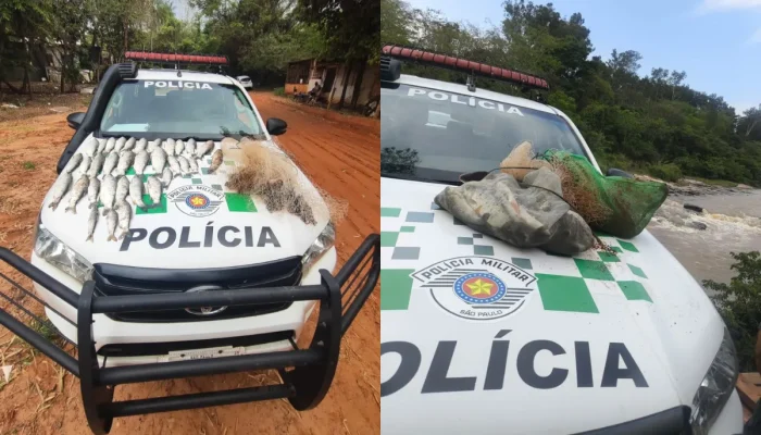 Pesca irregular com tarrafa no Rio do Peixe resulta em multa e processo criminal no interior de SP