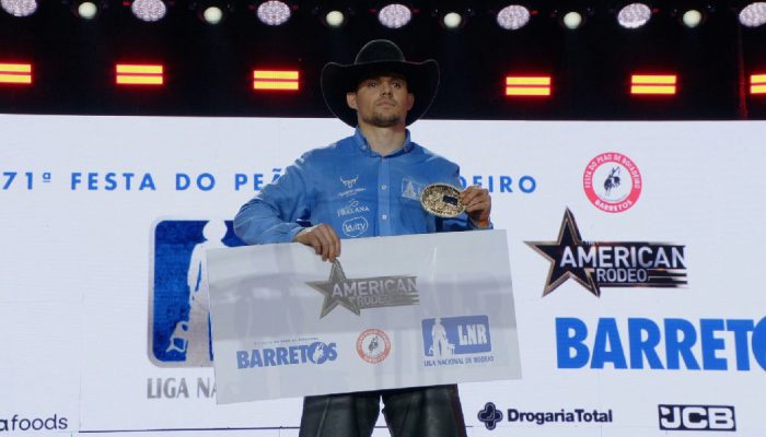 Renan Alves conquista bicampeonato inédito da Liga Nacional de Rodeio em Barretos