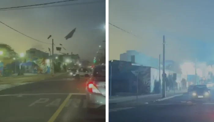 Vendaval e fortes chuvas deixam rastro de destruição no interior de São Paulo